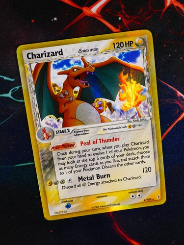 Carta dmg pokemon charizard - hp/dmg,