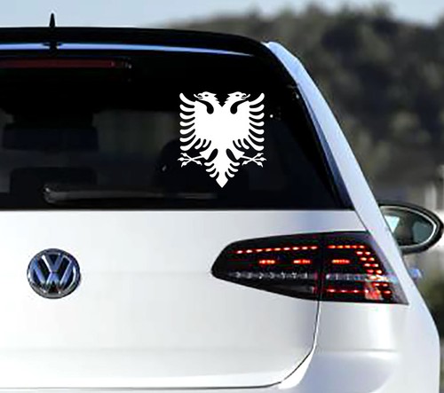 Adesivo albania grande - albania, battito