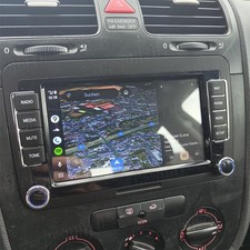 Per VW Golf 5 6 Plus Touran Caddy Jetta autoradio Android 15 Apple Carplay NAVI