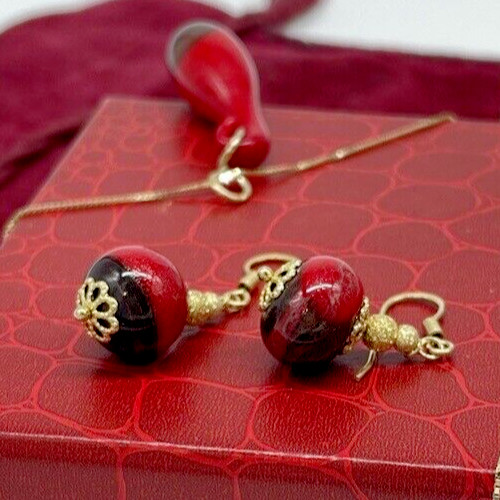 Parure collana orecchini in - collana,