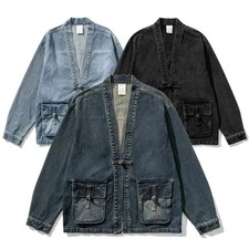 Cappotto uomo retrò denim