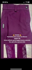 Donna Pantaloni Barrakan Da Equitazione, con grip, tg:36, ottime condizioni