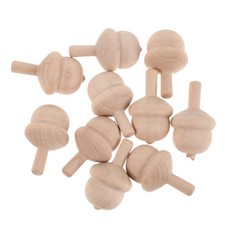  10 pezzi di trottole in legno