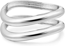 2Pcs Bracciale Rigido Oro per