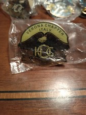 Harley Davidson Hog Verona Chapter Spilla pin Da giacca Da Scartare Cm3,7 Circa