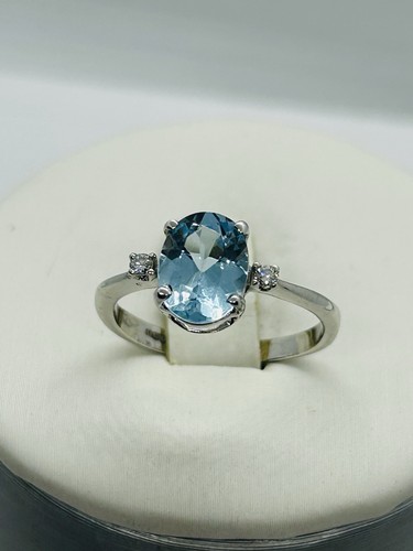 Anello topazio azzurro - anello,
