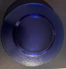 6 sottopiatti vetro blu