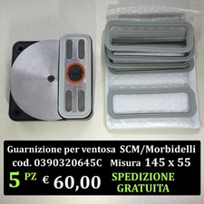 5 guarnizioni a labbro per