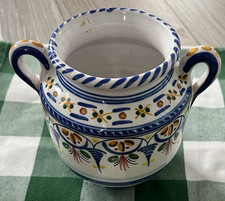 Vaso vaso maiolica dipinto a