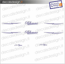 ADESIVI SCRITTE IMBARCAZIONE BARCA BLUMAX 19 OPEN  DECALS BLU