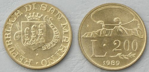 San marino 200 lire moneta - san,