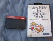 SEGA MASTER SYSTEM ALEX KIDD IN MIRACLE WORLD CASSETTA OTTIME CONDIZIONI no MANU