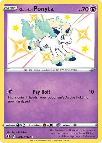 Galarian ponyta sv047 - ponyta,