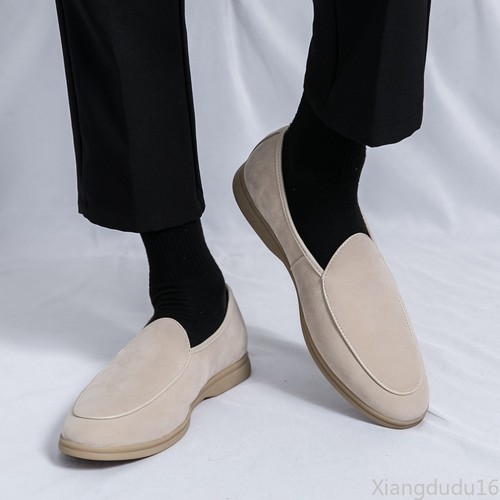 Mocassini uomo scamosciati