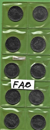 Lotto monete 100 - lire, fao