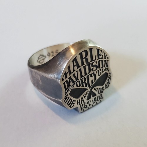 Anello skull harley davidson - skull,