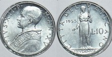 Vatican 1953 10 Lire 299009