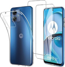 CUSTODIA SLIM BACK COVER CASE per MOTOROLA MOTO G14 + PELLICOLA VETRO TEMPERATO