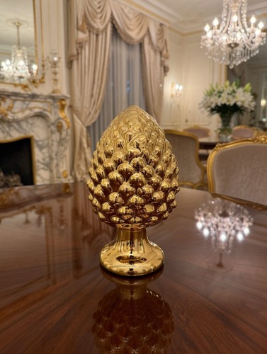 Pigna decorativa oro cm - pigna,