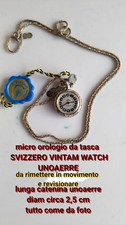 Monachina  Orologio Da Tasca Svizzero Con Catena 1AR Per Donna Vintage 