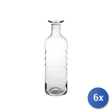 6x Bottiglie Bormioli senza