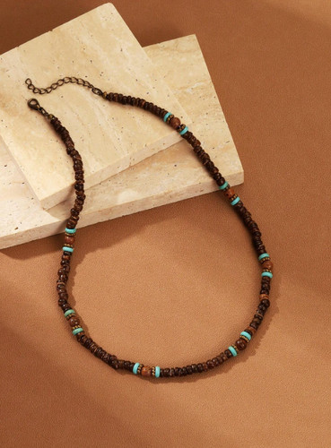 Collana perline uomo retrò - uomo,