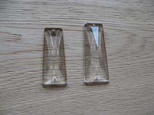 Goccia cristallo rettangolare - goccia,