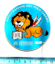 ADESIVO STICKER VINTAGE AUTOCOLLANT GENERALI ASSICURAZIONE ANNI'80 