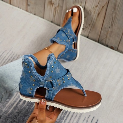 Scarpe denim estive fatte - , a