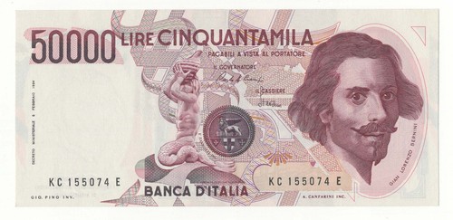 50000 lire bernini tipo - 50000,