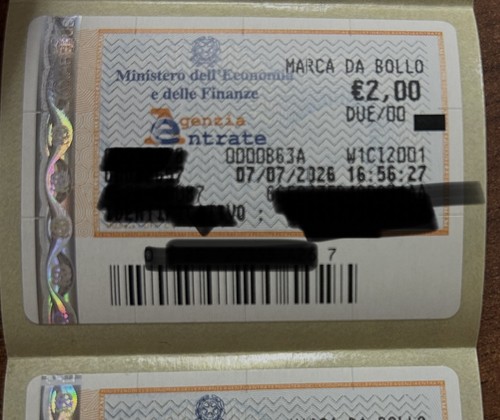 Marca bollo euro - marca, da