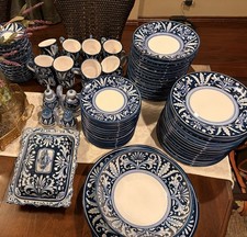 Rare vtg floreale blu - rare,