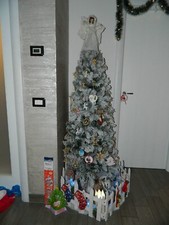 albero di natale innevato Slim