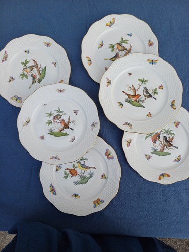 Rare assiettes porcelaine - 6,