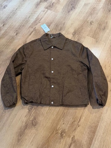 Giacca zara marrone floreale - zara,
