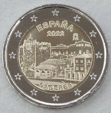 2 euro commemorativi Spagna 2023 centro storico di Caceres non usati