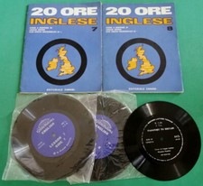 20 ORE INGLESE N. 7-8 + FLEXI-DISC - CORSO DI LINGUA CON DISCHI MICROSOLCO 33½ 