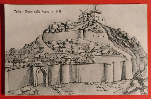 Cartolina roma tolfa monte - roma,