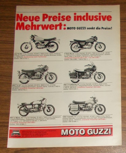 Rara pubblicità moto guzzi - rara,