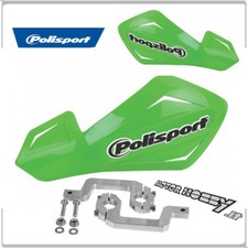 PARAMANI UNIVERSALI CROSS ENDURO POLISPORT FREEFLOW KIT MONT. ALLUMINIO VERDE