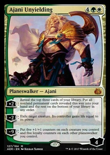 Ajani unyielding aether - ajani,