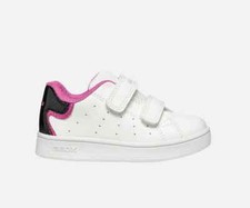 Geox scarpe da bambina primi passi con strappo sneakers bianche in pelle leggere
