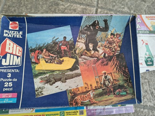 Puzzle vintage big jim mattel - vintage,