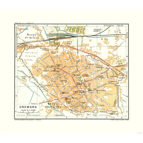 Mappa storica cremona - storica,