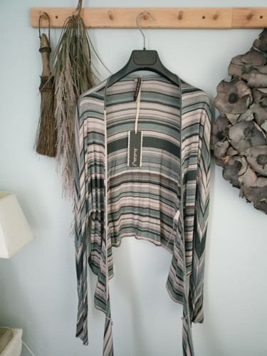 Cardigan righe viscosa - in,