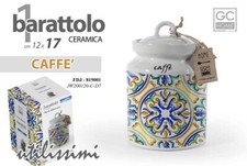 BARATTOLO CAFFE'  IN CERAMICA DA 17 CM TERRA D'AMURI IDEE REGALO CASA BAR