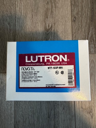 Lutron ntf 103p - lutron, ntf-103p-wh