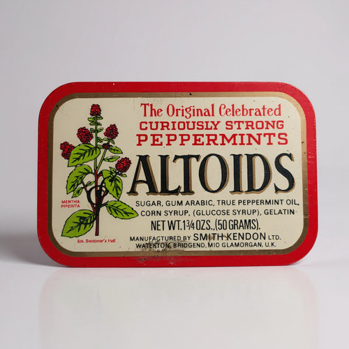 Scatola latta altoids menta - in,