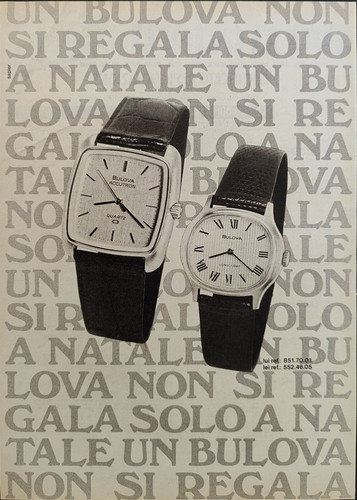 Bulova pubblicità pagina - bulova,