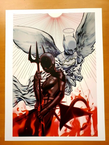 Batgirl angel devil art - batgirl,